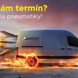 Služba Weber o doručení omietok na druhý deň