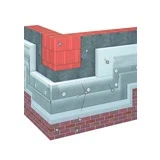 Kontaktný zatepľovací systém s obkladom Kontaktný zatepľovací systém s obkladom