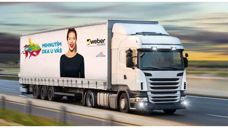 Ponuka rýchleho doručenia kamiónom Weber