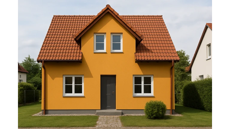 Červený odtieň weber color.line na fasáde Červený odtieň weber color.line na fasáde