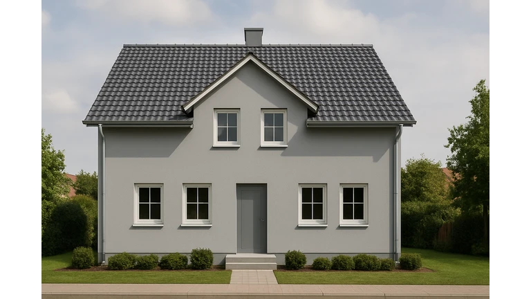 Šedý odtieň weber color.line na fasáde Šedý odtieň weber color.line na fasáde